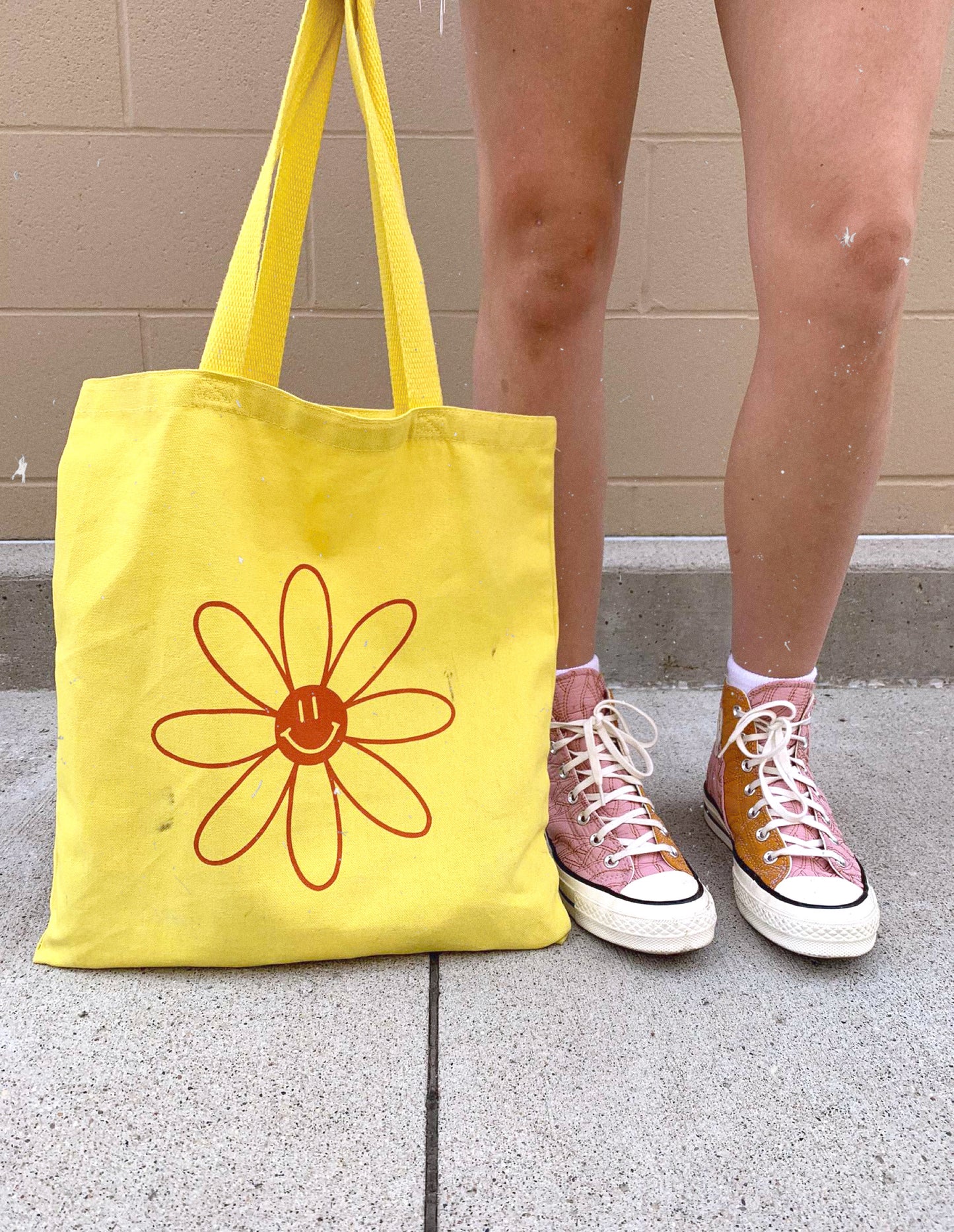 Smiley Flower - Tote Bag